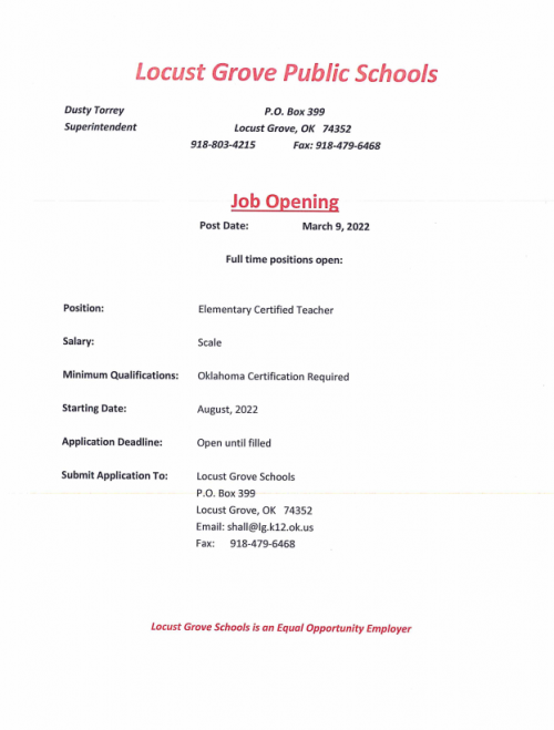 Locust Grove Upper Elementary Home