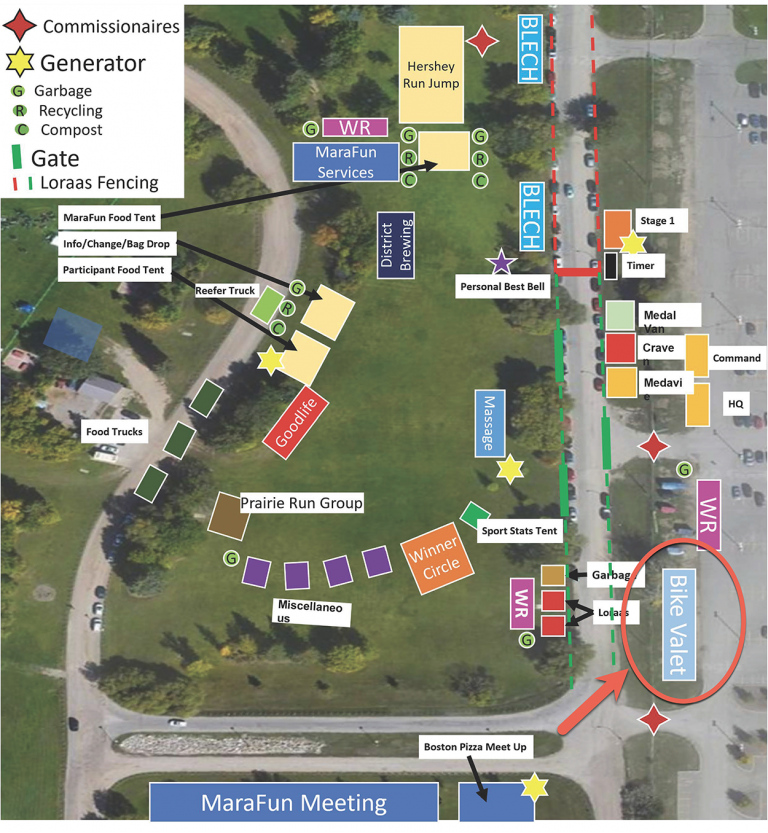 2022 Sask Marathon Bike Valet Volunteering