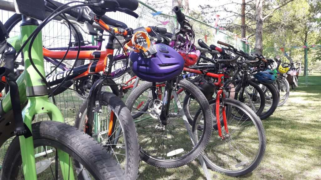 Bike Valet bikes on racks