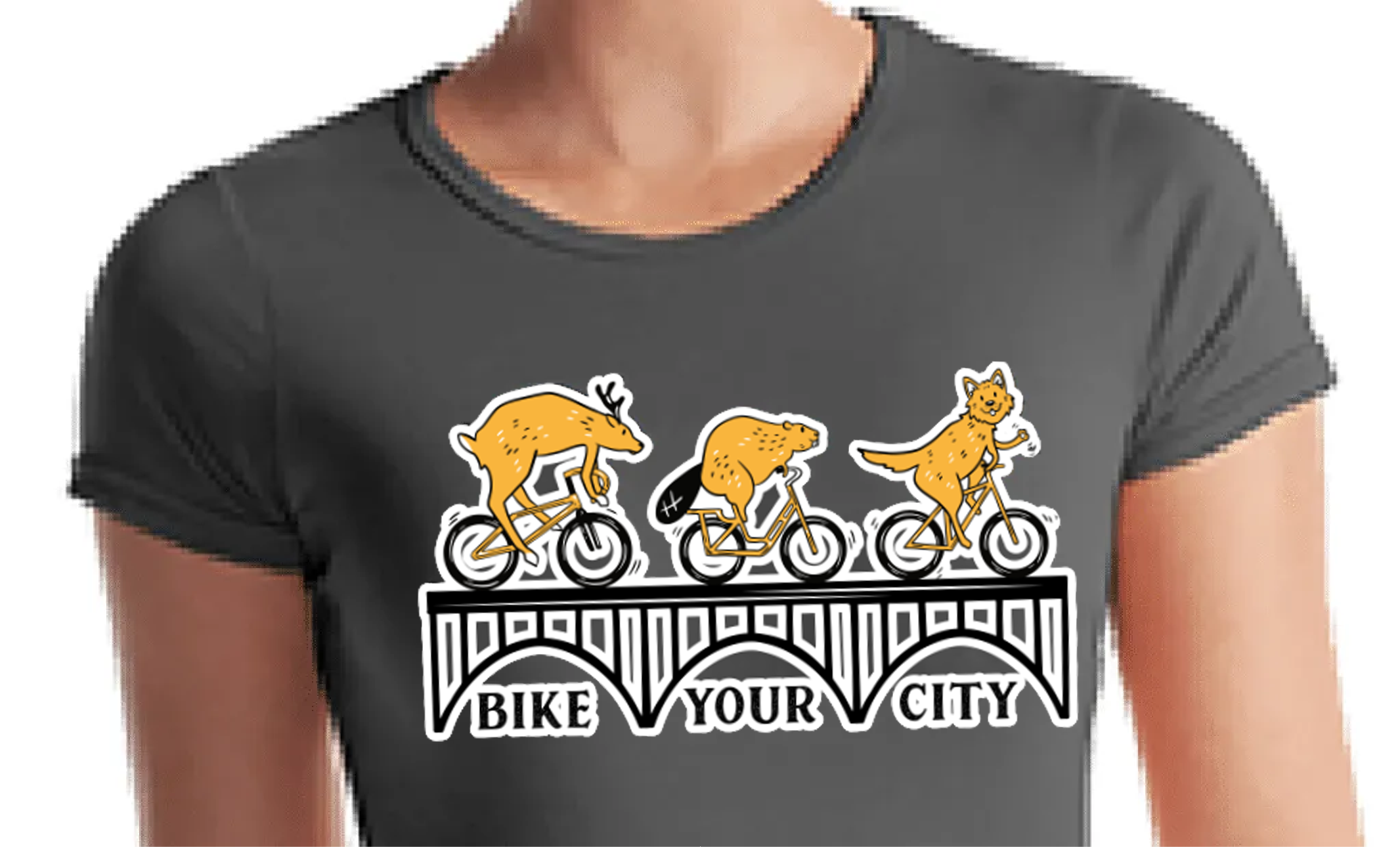 T-shirt - Women's - White outline