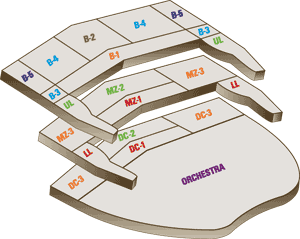 San Diego Civic Theatre Seating Section Map