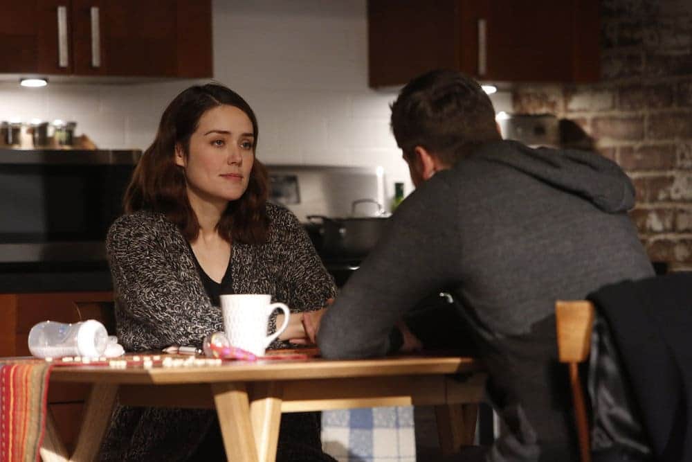 THE BLACKLIST -- "Natalie Luca #184" Episode 412 -- Pictured: (l-r) Megan Boone as Elizabeth Keen, Ryan Eggold as Tom Keen -- (Photo by: Will Hart/NBC) THE BLACKLIST -- "Natalie Luca #184" Episode 412 -- Pictured: (l-r) Megan Boone as Elizabeth Keen, Ryan Eggold as Tom Keen -- (Photo by: Will Hart/NBC)
