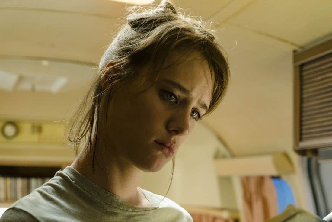 Mackenzie Davis as Cameron Howe - Halt and Catch Fire _ Season 4, Episode 5 - Photo Credit: Tina Rowden/AMC Mackenzie Davis as Cameron Howe - Halt and Catch Fire _ Season 4, Episode 5 - Photo Credit: Tina Rowden/AMC