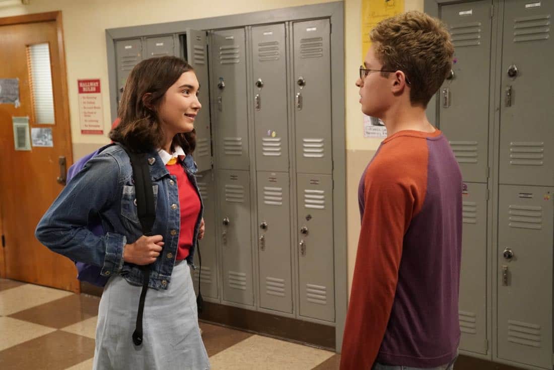 THE GOLDBERGS - "Weird Science" - Beverly and Murray move Erica into college where her roommate is also named Erica. Later, Beverly has a hard time letting go and ends up sleeping over in the dorm, much to Erica's dismay. Meanwhile, Adam tries to give Barry the perfect girlfriend, even trying to build one like in the movie "Weird Science," as he embarks into his senior year, on the season premiere of "The Goldbergs," WEDNESDAY, SEPTEMBER 27 (8:00-8:30 p.m. EDT), on The ABC Television Network. (ABC/Greg Gayne)