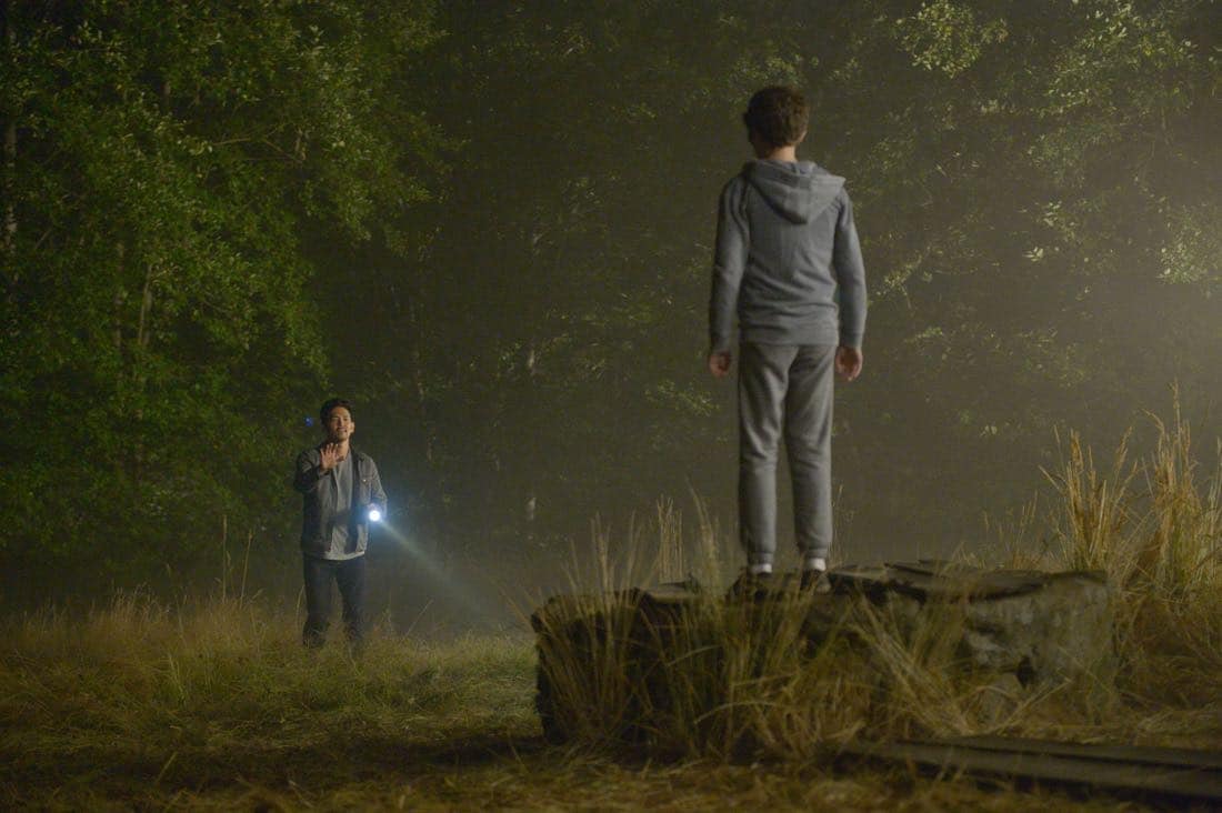THE EXORCIST: L-R: John Cho and guest star Hunter Dillon in the "Janus" season premiere episode of THE EXORCIST airing Friday, Sept. 29 (9:00-10:00 PM ET/PT) on FOX. ©Fox Broadcasting Co. Cr: Sergei Bachlakov/FOX THE EXORCIST: L-R: John Cho and guest star Hunter Dillon in the "Janus" season premiere episode of THE EXORCIST airing Friday, Sept. 29 (9:00-10:00 PM ET/PT) on FOX. ©Fox Broadcasting Co. Cr: Sergei Bachlakov/FOX