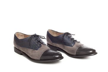 Ennis Grey Capped Brogue