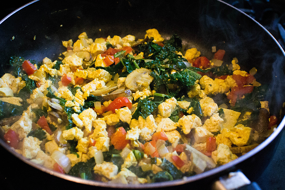 vegetable, pepper, onion, meat, saute, carrot