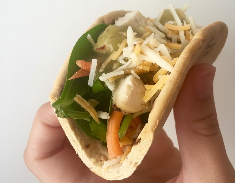 tacos, slaw, sandwich, lettuce