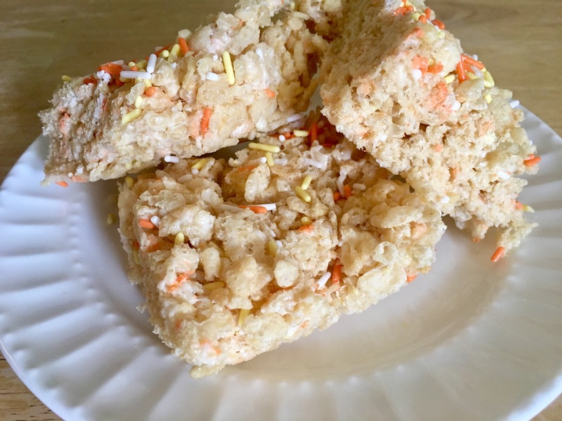 rice, seafood, fish, cake