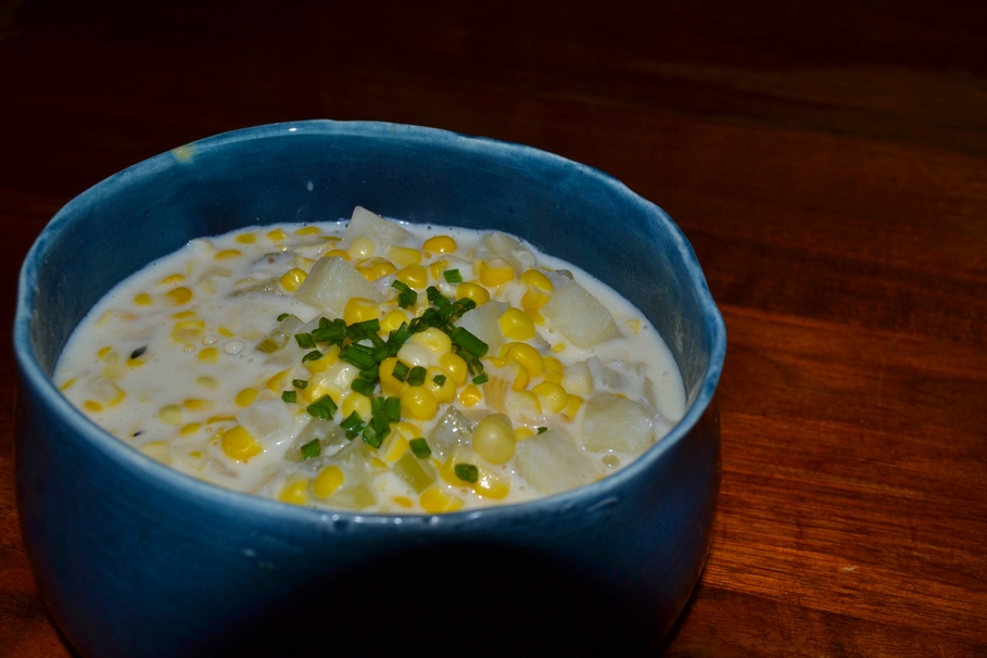 corn, soup, cream, chowder, milk