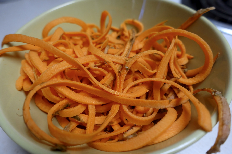 Turn Your Sweet Potatoes Into This Zoodle Carbonara Recipe