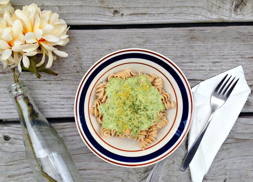 pasta, broccoli, herb