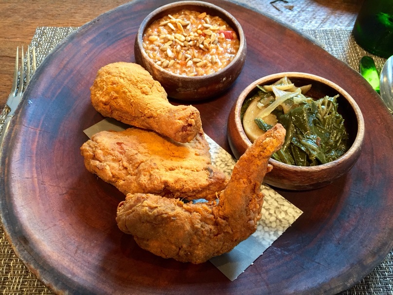 dining vegetable meat