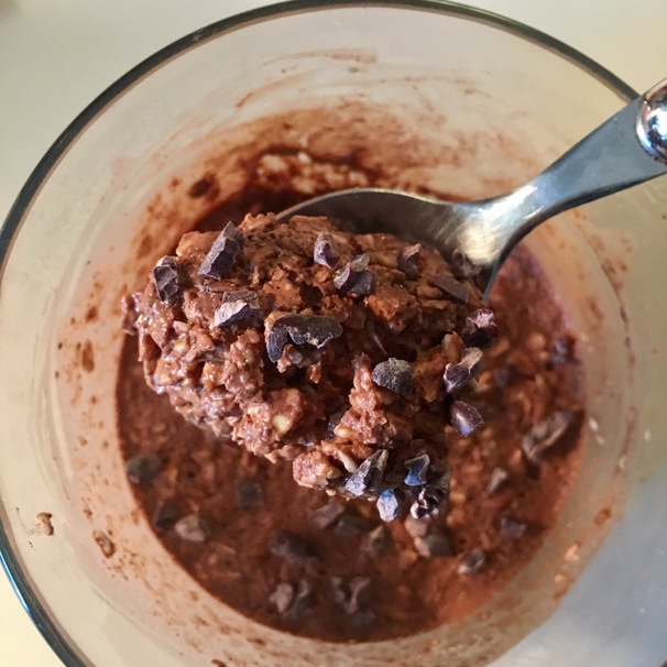 chocolate, cream, oatmeal