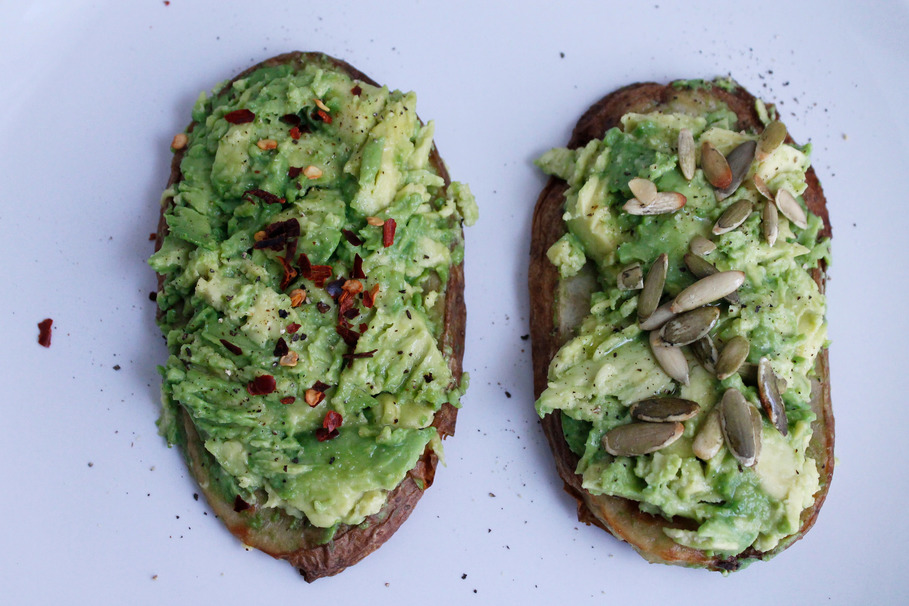 avocado, bread, toast, guacamole