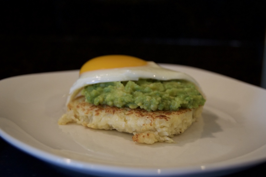 cauliflower guacamole egg