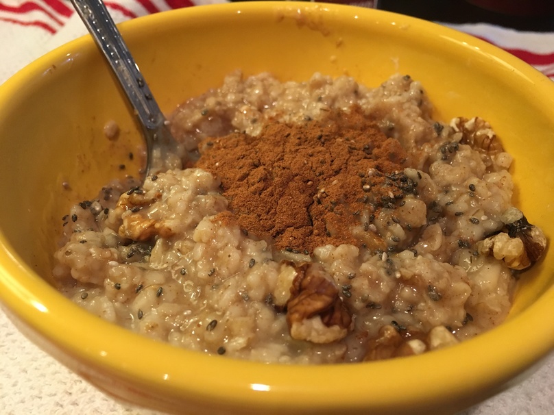 risotto, mushroom, rice, porridge, oatmeal