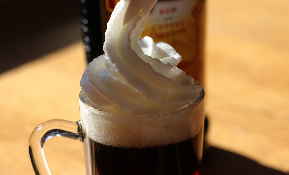 cream, coffee, milk, chocolate, sweet, cappuccino, dairy product, espresso, whipped cream, ice
