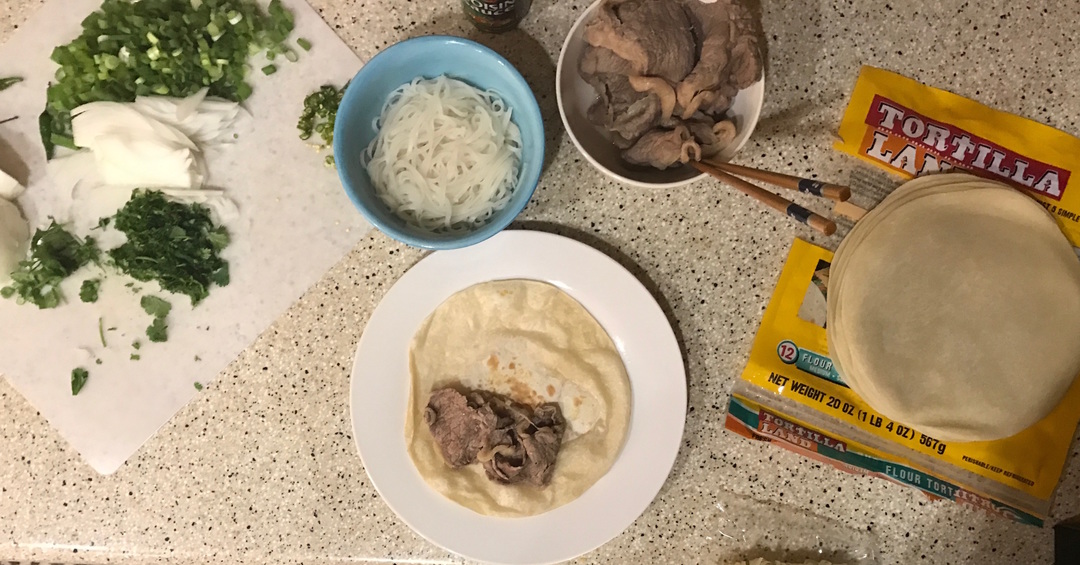 mushroom, pork, chicken