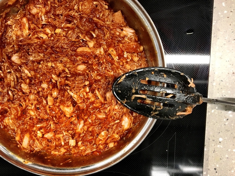 chili, meat, pork, sauce