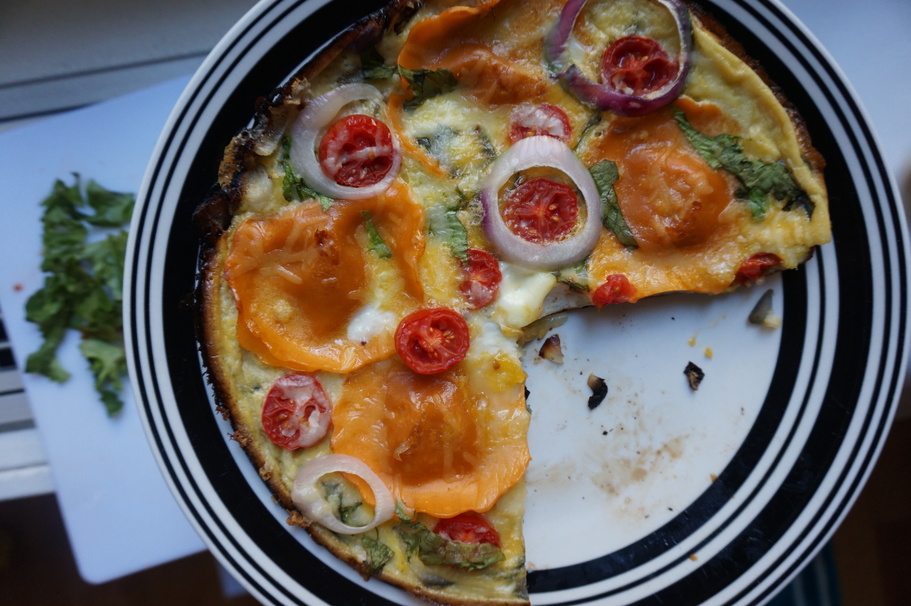 tomato, pizza, spinach