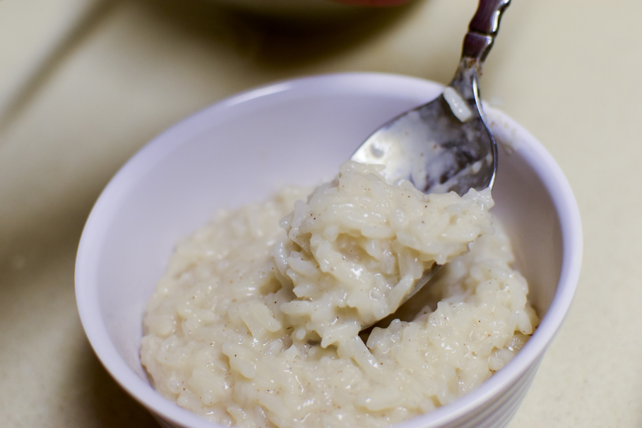 rice, risotto, milk, dairy product, vegetable, cream