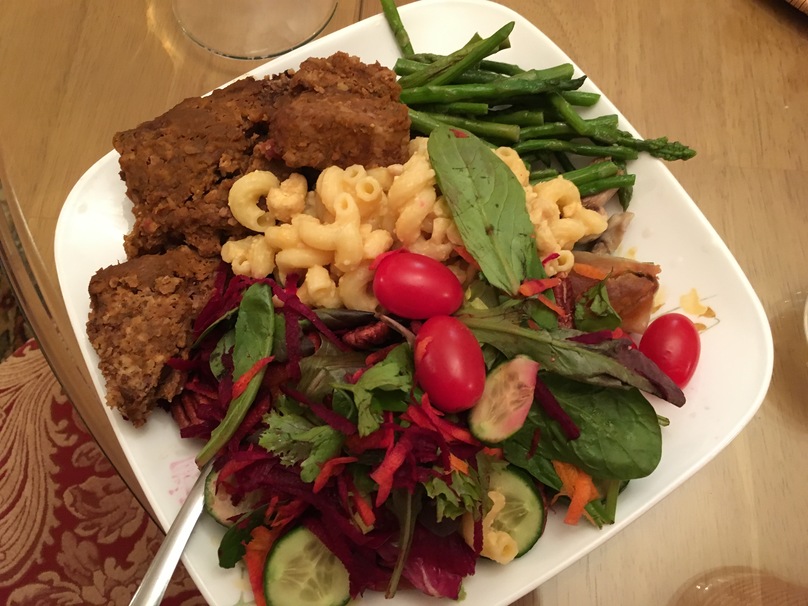 Vegans in Ithaca salad
