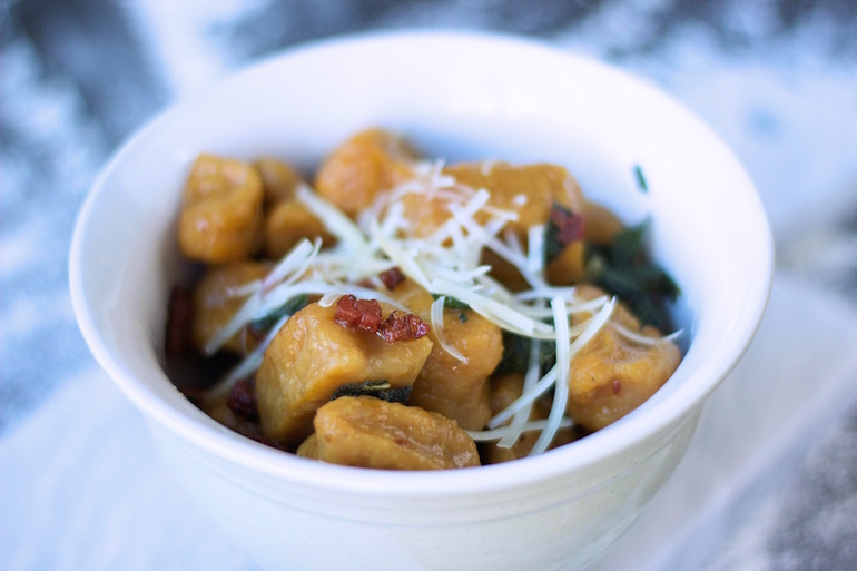 gnocchi, meat, chicken