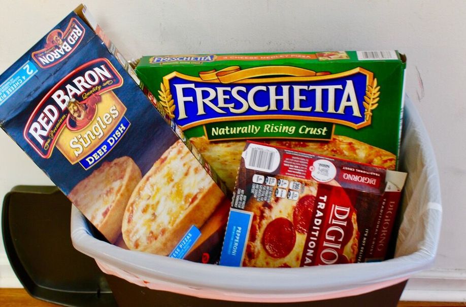 frozen pizza milk cake mix