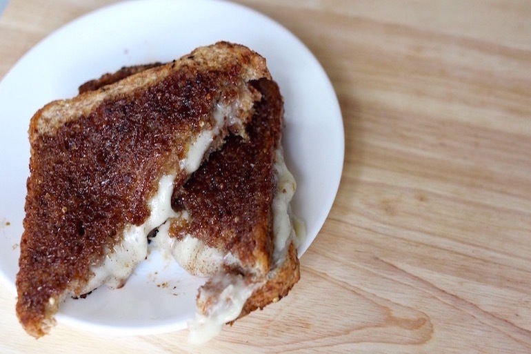 How to Make Cinnamon Sugar Grilled Cheese