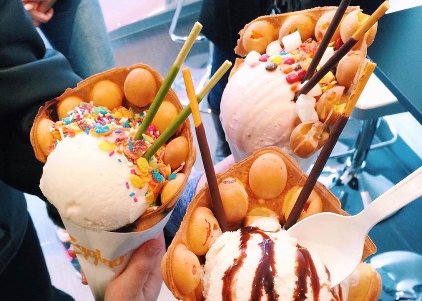 Everyone's Talking About Eggloo's New 'Egg Waffle' Ice Cream Sundae