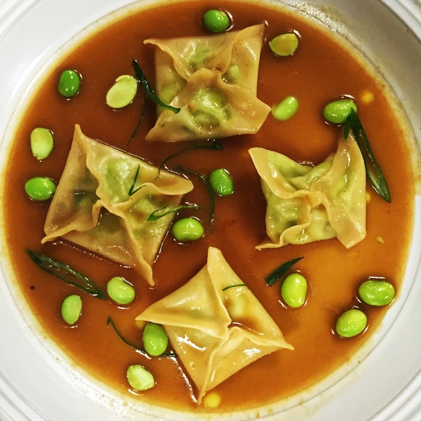 How to Make Edamame Dumplings in White Truffle Miso