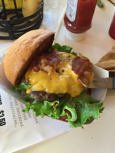 Parents in Athens bun cheddar