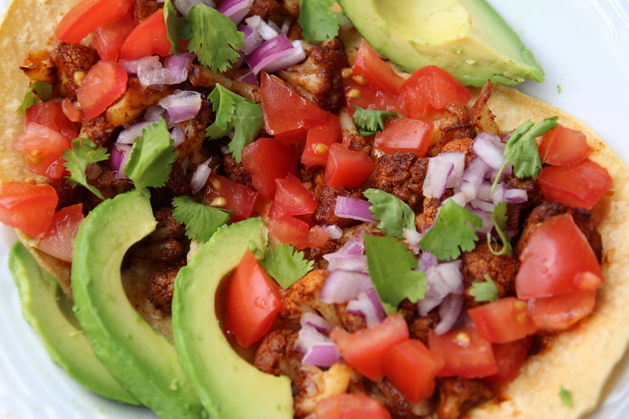 salsa, black beans, cilantro, tacos, guacamole, chili, avocado