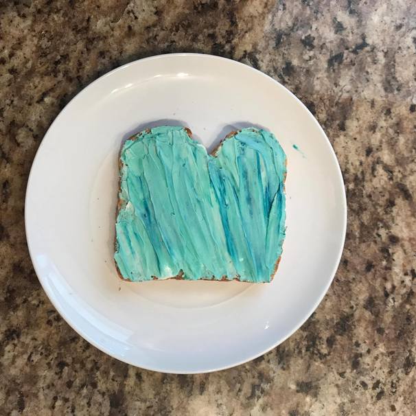 How to Make Mermaid Toast , the easy way