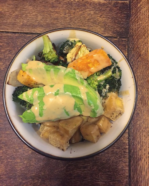 sauce, chicken, broccoli