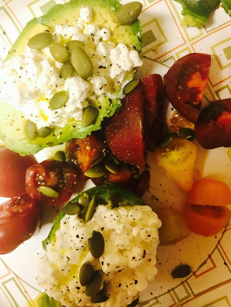 tomato, cheese, salad