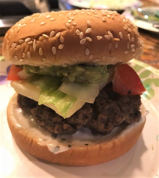 cheese, tomato, hamburger, avocado