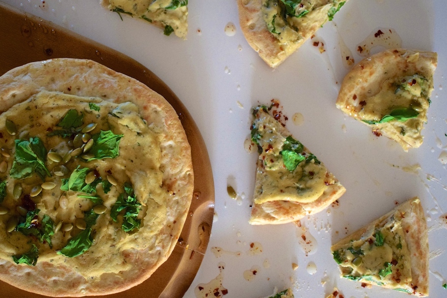 parsley, vegetable, bread, cheese