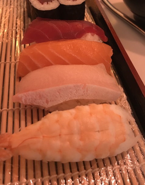 shrimp, rice, seafood, salmon, sashimi, fish, tuna, sushi