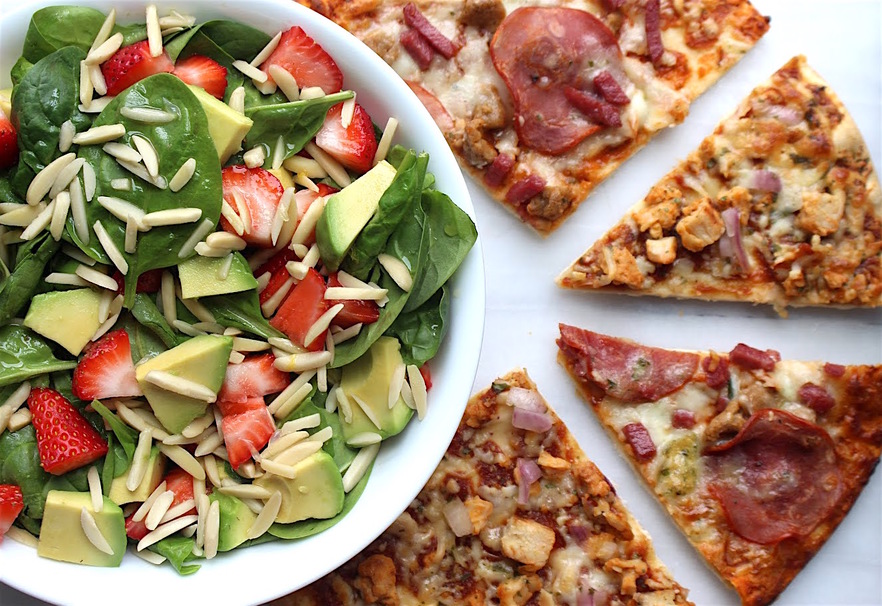 pizza, cheese, tomato