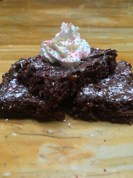 butter, chocolate, brownie