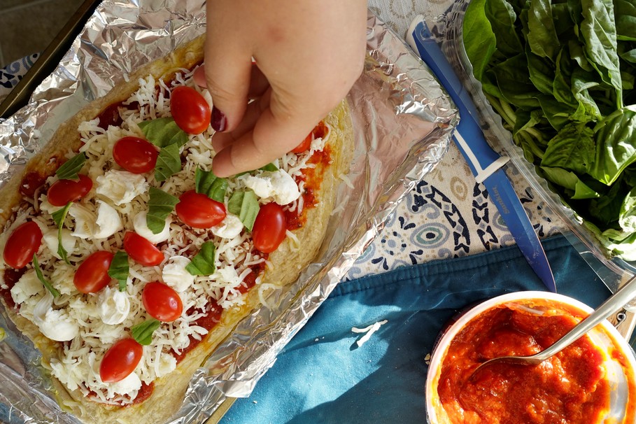 Make Margherita Pizza Using All Trader Joe's Ingredients