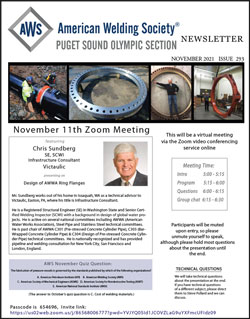 AWS Puget Sound Olympic Section November Meeting Announcement