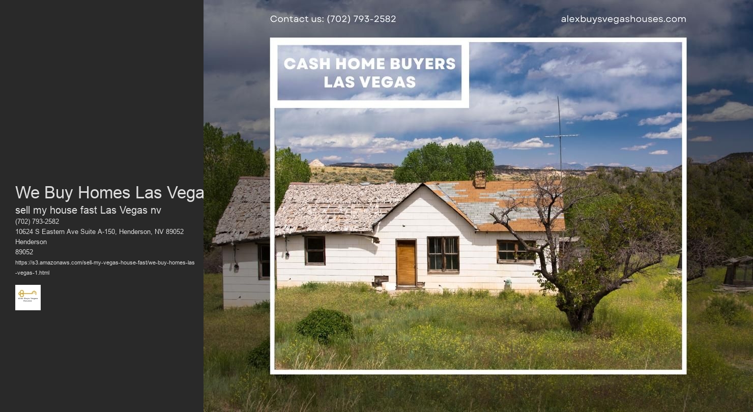 What are the advantages of selling my house to cash buyers in Las Vegas?