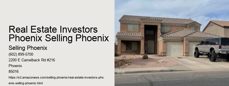 Real Estate Investors Phoenix Selling Phoenix