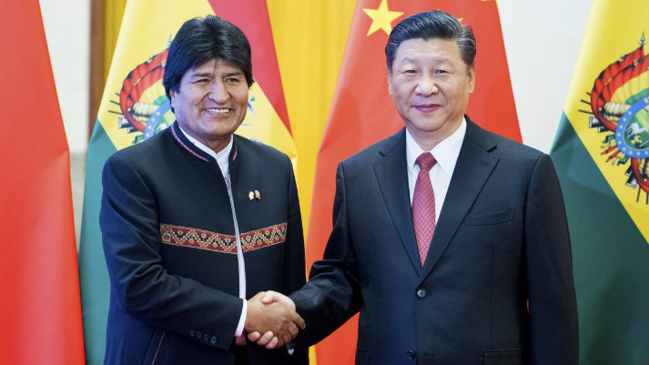 Bolivia y China firmaron acuerdo de "asociación estratégica"