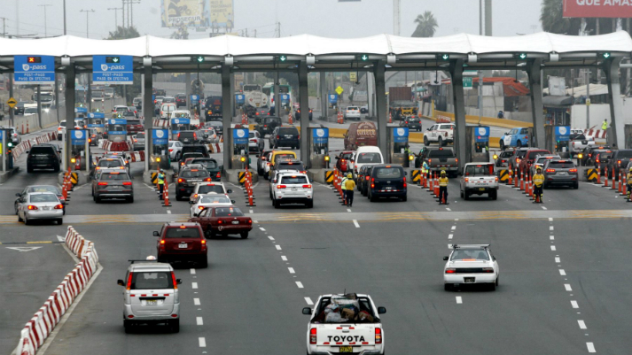 INEI: circulación de vehículos por peaje creció en 4.1% en agosto