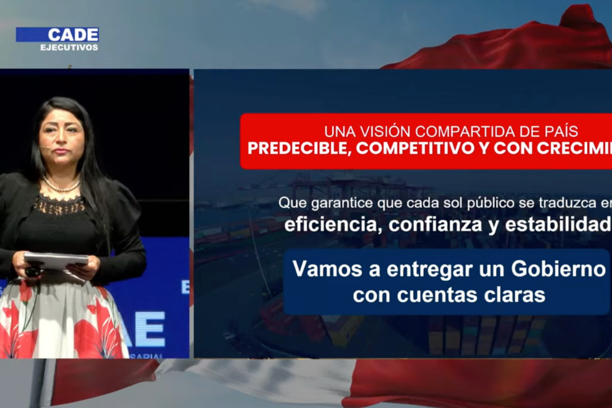 <p>CADE 2025: la titular del MEF expone las acciones para impulsar el crecimiento económico [EN VIVO]</p>