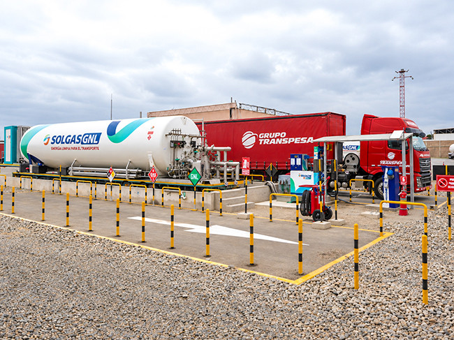 <p>Solgas inaugura primer Home Base de GNL en el Perú</p>